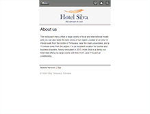Tablet Screenshot of hotel-silva.ro